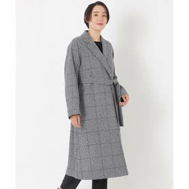 ＜Premium Rain Wool＞ベルテッドチェスターコート （グレー）