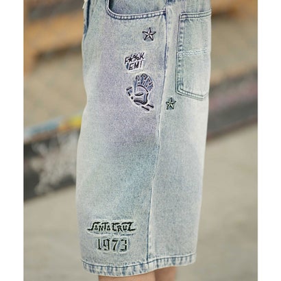 ハーフパンツ ショートパンツ メンズ デニムショーツ 502262501 ムラサキスポーツ限定 （BKCW）｜詳細画像