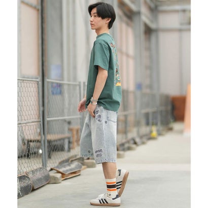 ハーフパンツ ショートパンツ メンズ デニムショーツ 502262501 ムラサキスポーツ限定 （BKCW）｜詳細画像