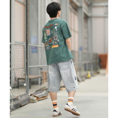 ハーフパンツ ショートパンツ メンズ デニムショーツ 502262501 ムラサキスポーツ限定 （BKCW）｜詳細画像