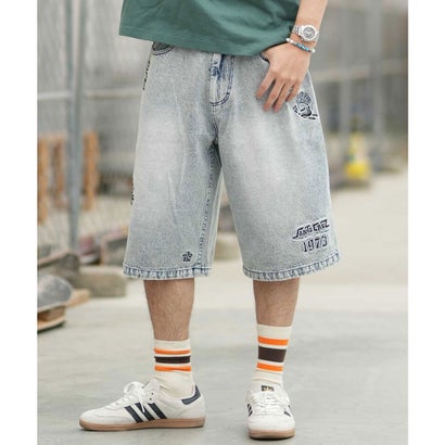 ハーフパンツ ショートパンツ メンズ デニムショーツ 502262501 ムラサキスポーツ限定 （BKCW）｜詳細画像