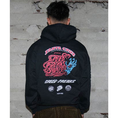 SANTACRUZ プルオーバー パーカー フーディー メンズ 裏毛 （OFFBK）｜詳細画像