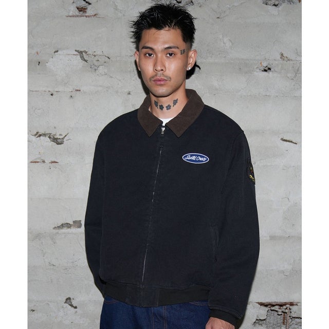 ジャケット メンズ ロゴ SC PATCHES WORK （BLACK）