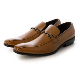 ビジネスシューズ メンズ ビジネス靴 ビット ドレスシューズ ビジネスカジュアル メンズ靴 紳士靴 （タン-F）