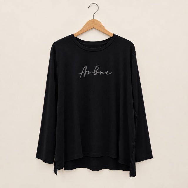 【sabstreet bis】【web限定】 コードロゴ刺繍ロンT （ブラック）