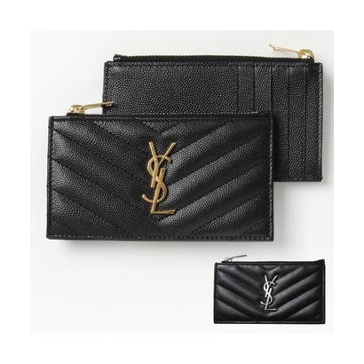 サンローラン SAINT LAURENT SAINT LAURENT カードケース パスケース 607915 （BOW02/1000/シルバー他）｜詳細画像