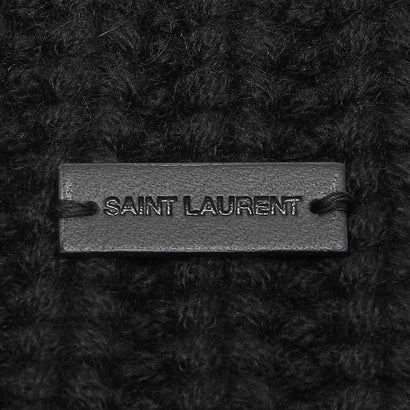 サンローラン SAINT LAURENT 帽子 ニット帽 ブラック レディース SAINT LAURENT PARIS 719417 3Y205 1000 （BLACK）｜詳細画像