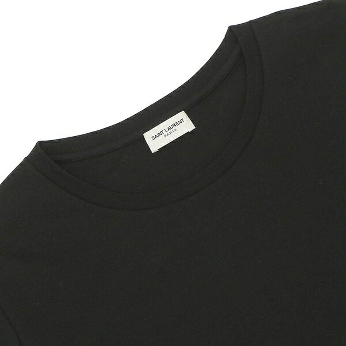 サンローラン SAINT LAURENT Tシャツ トップス ロゴ ブラック メンズ