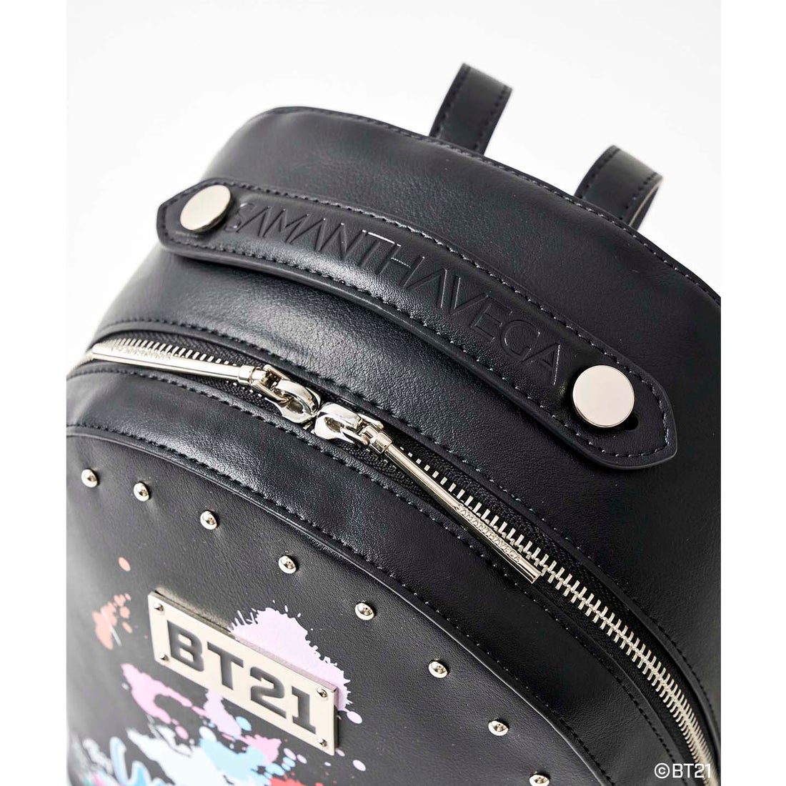 T261 新品 レディース リュック サマンサヴェガ BT21 コラボ ブラック