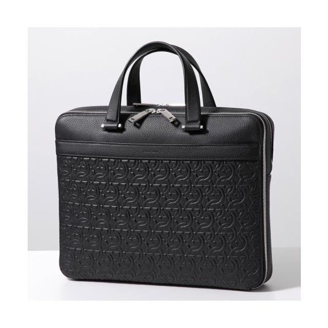 FERRAGAMO ブリーフケース 24 1364 ガンチーニ レザー （001/NERO/ブラック）