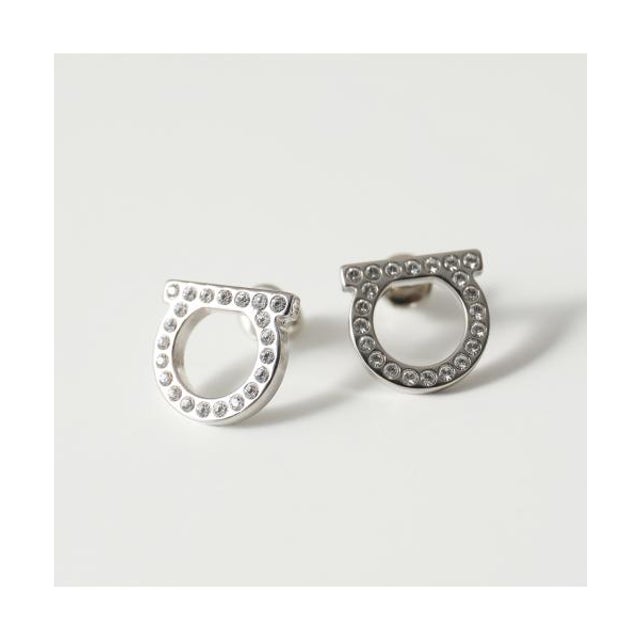 SALVATORE FERRAGAMO ピアス 76 0122 002 ガンチーニ （002/CRY/PLDL）