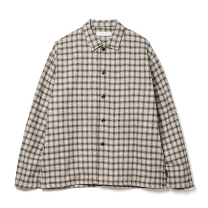 コットン ツイード チェック シャツ ジャケット（Cotton Tweed Check Shirt Jacket） （IVORY CHECK）｜詳細画像