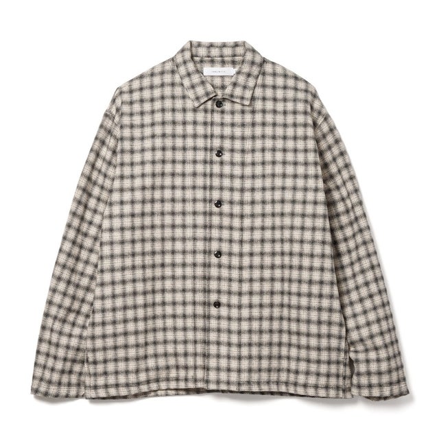 コットン ツイード チェック シャツ ジャケット（Cotton Tweed Check Shirt Jacket） （IVORY CHECK）