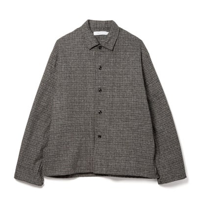コットン ツイード チェック シャツ ジャケット（Cotton Tweed Check Shirt Jacket） （GRAY CHECK）｜詳細画像