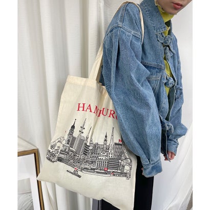 【SANSeLF】city コットンバッグ sana12 （ホワイト系その他）｜詳細画像