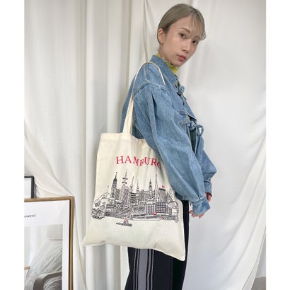 【SANSeLF】city コットンバッグ sana12 （ホワイト系その他）｜詳細画像