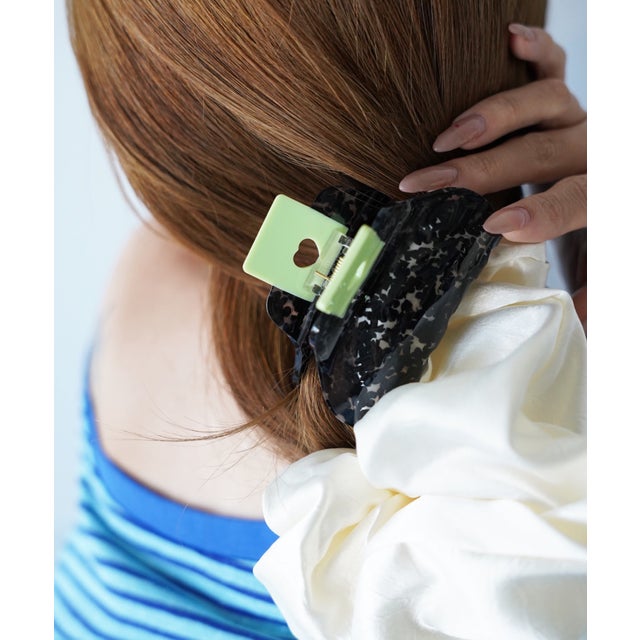 【SANSeLF】ハートポイントヘアクリップ saa26s098 （ブラック）