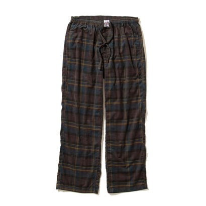 チェック イージーパンツ（Check Easy Pants） （Brown Check）｜詳細画像