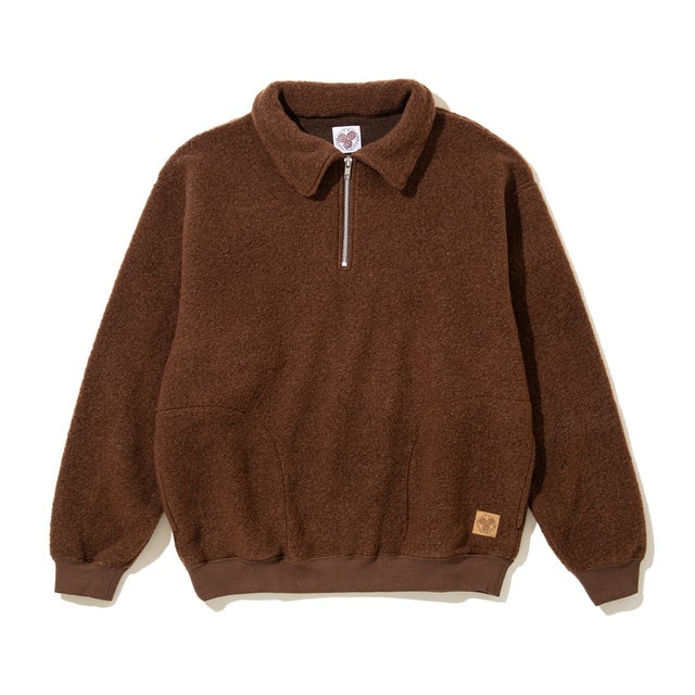 トリップ ウール ハーフジップ（Trip Wool Harf-Zip） （Brown）