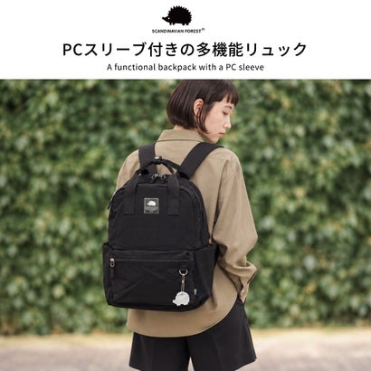 リュック レディース 通学 通勤 軽量 おしゃれ ポケット 多い ナイロン 撥水 PC きれいめ 整理収納アドバイザー監修 オーガナイザーリュック 251-KESF390 （B.ピンク）｜詳細画像