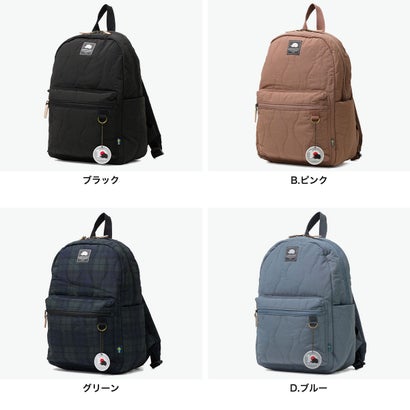 リュック レディース 通学 小さめ 通勤 軽量 軽い A4 デイパック かわいい おしゃれ きれいめ 10周年記念 キルティングリュック 251-KESF392 （ブラック）｜詳細画像