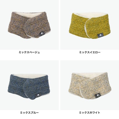 スカンジナビアンフォレスト SCANDINAVIAN FOREST ネックウォーマー レディース マフラー リバーシブル かわいい マグネット 秋冬 ブランド 防寒 手洗い リバーシブルネックウォーマー 251-TTSF010 （ミックスホワイト）｜詳細画像