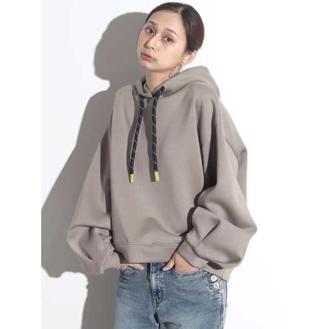 配色コードバックロゴフーディー （グレー）