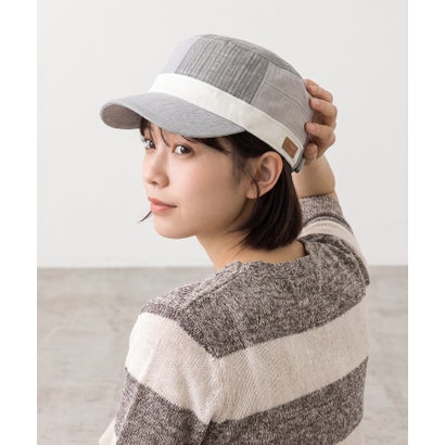 異素材使い ワークキャップ （GY）｜詳細画像