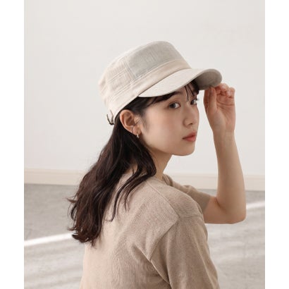 異素材使い ワークキャップ （L.BE）｜詳細画像