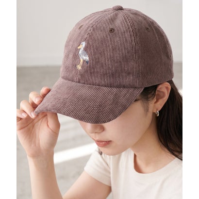 動物刺繍入りキャップ （BR）｜詳細画像