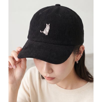 動物刺繍入りキャップ （BK）｜詳細画像