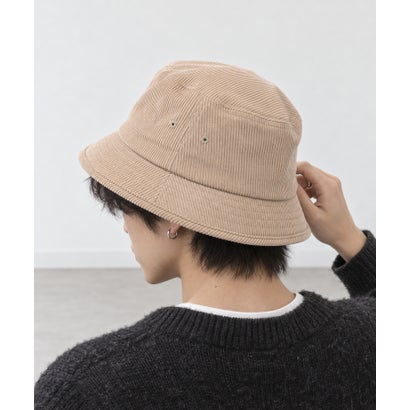コーデュロイ素材 ワンポイント刺繍バケットハット （BE）｜詳細画像