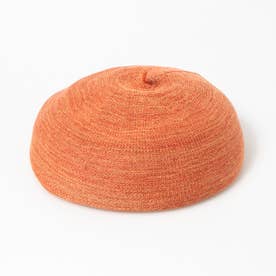 綿麻 メランジニットベレー帽 （ORA）
