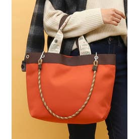 【COOCO】オリジナルテープダブルハンドルトートバッグ SPD （オレンジ）
