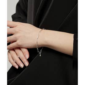 ケーブルチェーンブレスレット SILVER925 男女兼用 （シルバー）