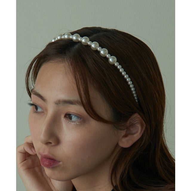 【SETUP7】パールビーズデザイン カチューシャ ヘアアクセサリー KNF （その他2）