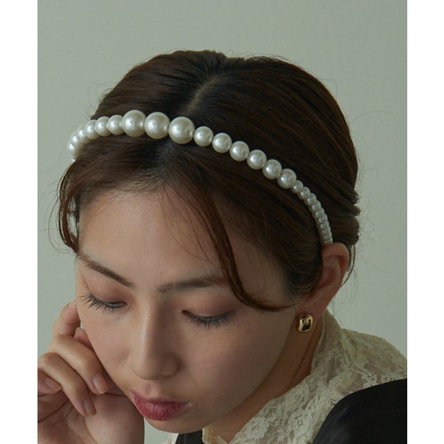 【SETUP7】パールビーズデザイン カチューシャ ヘアアクセサリー KNF （その他3）