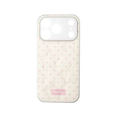 星型エンボスPUレザーiPhoneケース SCCH （WHT）｜詳細画像