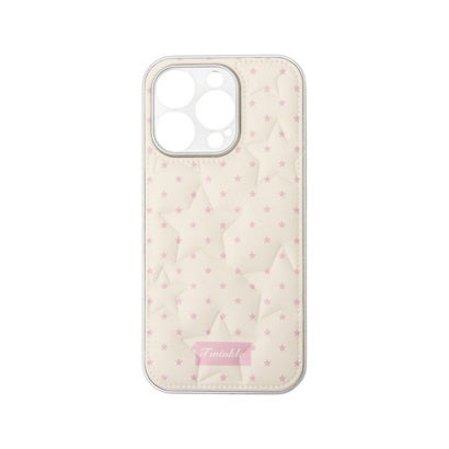 星型エンボスPUレザーiPhoneケース SCCH （WHT）｜詳細画像