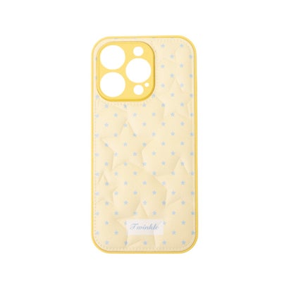 星型エンボスPUレザーiPhoneケース SCCH （YLW）｜詳細画像