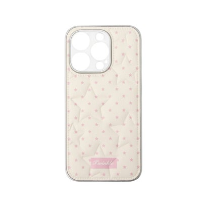 星型エンボスPUレザーiPhoneケース SCCH （WHT）｜詳細画像