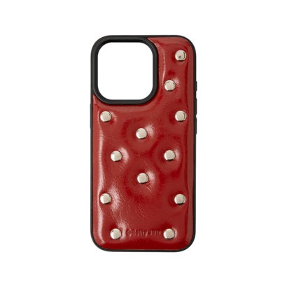 ショルダー＋ハンドストラップ付き スタッドiPhoneケース SCCH （RED）｜詳細画像