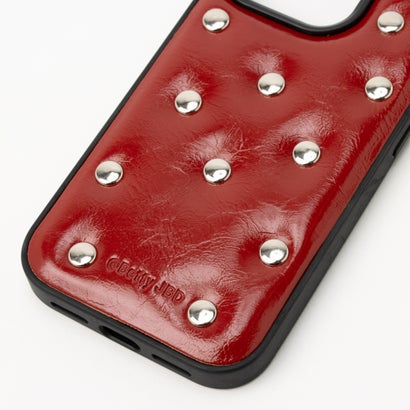 ショルダー＋ハンドストラップ付き スタッドiPhoneケース SCCH （RED）｜詳細画像