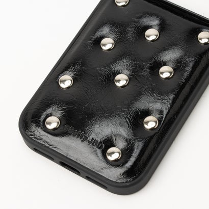 ショルダー＋ハンドストラップ付き スタッドiPhoneケース SCCH （BLK）｜詳細画像