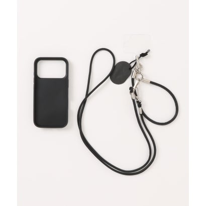 ショルダー＋ハンドストラップ付き スタッドiPhoneケース SCCH （BLK）｜詳細画像