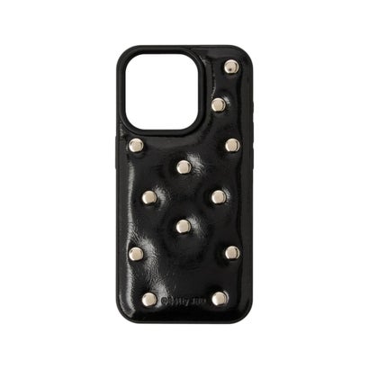 ショルダー＋ハンドストラップ付き スタッドiPhoneケース SCCH （BLK）｜詳細画像
