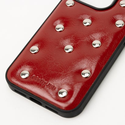 ショルダー＋ハンドストラップ付き スタッドiPhoneケース SCCH （RED）｜詳細画像
