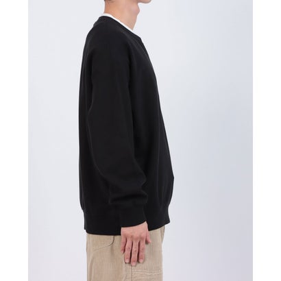 セットアップセブン SETUP7 Fake Layered Waffle Sweatshirt / フェイクレイヤードワッフルスウェット SNF （ブラック）｜詳細画像