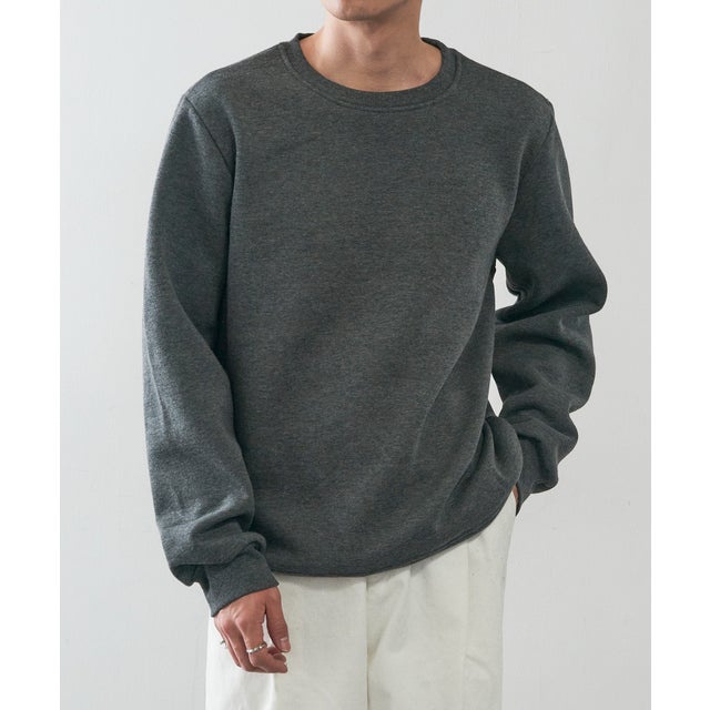 Heavyweight Fleece Sweatshirt ヘビーウェイト フリース プルオーバースウェット トレーナー 裏起毛 オーバーサイズ SWS1000 UNTR （チャコールグレー）