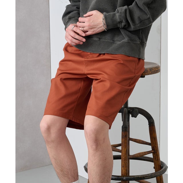 TCツイルリラックスハーフパンツ ルームウェア/ワンマイルウェア 6281-1402 MNY （レッド）